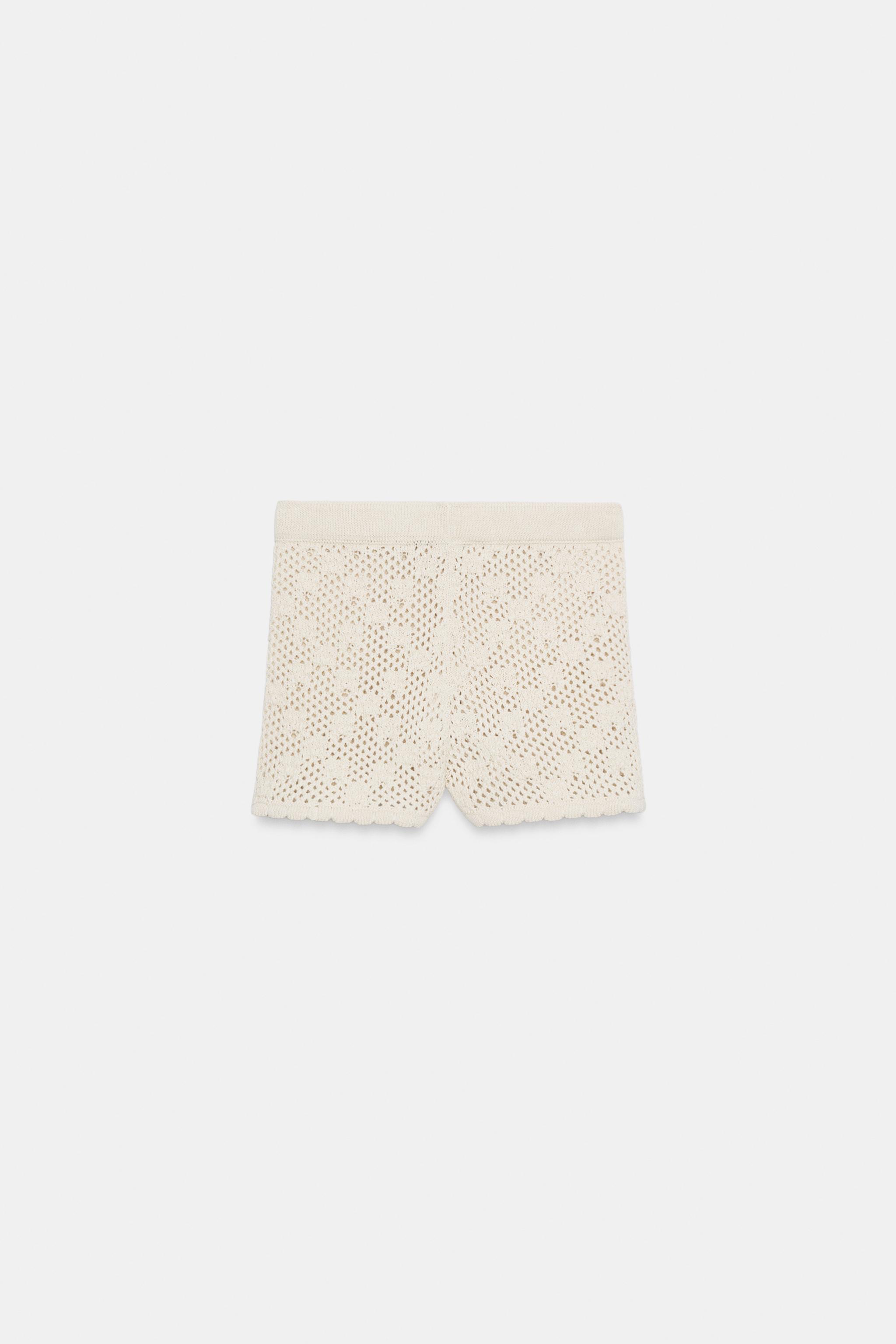 POINTELLE KNIT SHORTS